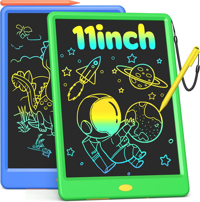 2 Pack 11 Inch LCD Writing Tablet Doodle Board, Colorful Electronic Drawing Pads