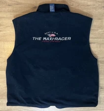 GANT Fleece Lined Nylon Sailing Vest REVERSIBLE Maxi Racer Blue Size XL Full Zip