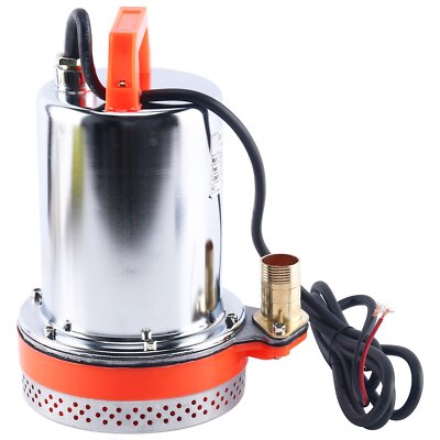 DC 12V Farm & Ranch Solar Water Pump Submersible Well booster Pump Orange/ Black