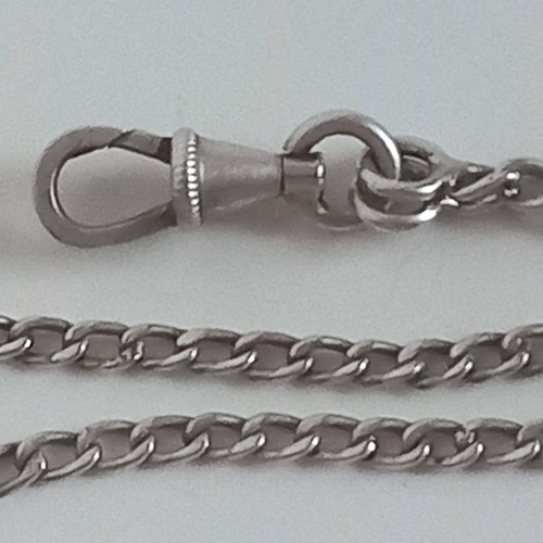 Sautoir Ancien En Argent Massif - Longue Chaîne Type Rope - Avec Poinçons - Occasion