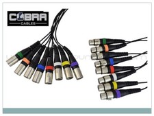 Cobra Pro Cavo Frusta snake cable 8 XLR(F) 8 XLR(M) 3 metri multicavo Pro