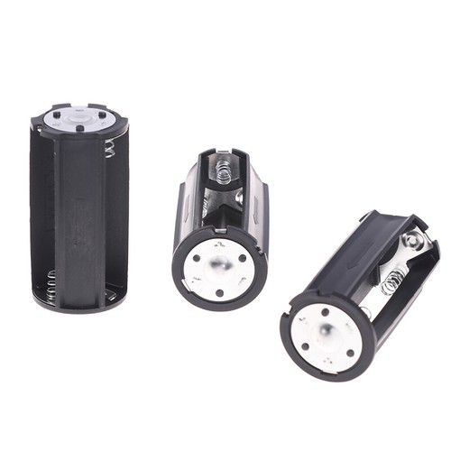3Pcs 3x AA to D Size Battery Adapter Converter Holder Case B^u*