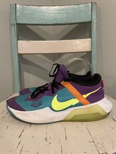 NIKE AIR ZOOM CROSSOVER BASKETBALL Big Kid Shoes Sz 7 Teal Volt Purple Sneaker
