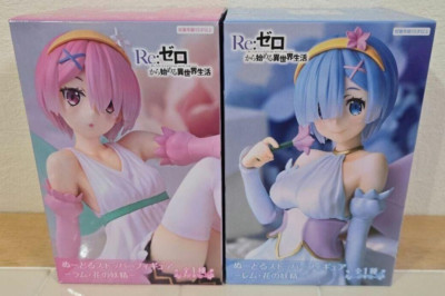 FuRyu Re:Zero Rem Ram Noodle Stopper Figur Flower Fairy Ver. 2er Set New Japan
