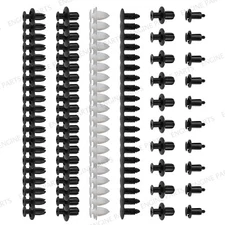 1Set Of 100Pcs Car Body Plastic Fender Bumper Tool Trim Retainer Fastener Clips