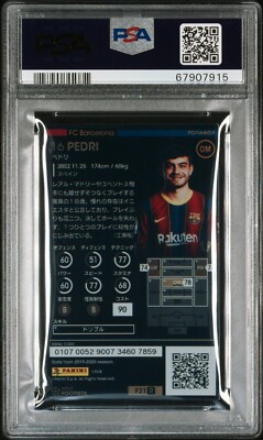 PSA10 2020-21 Panini Wccf Footista F21-3 VARIATION Pedri RC ROOKIE