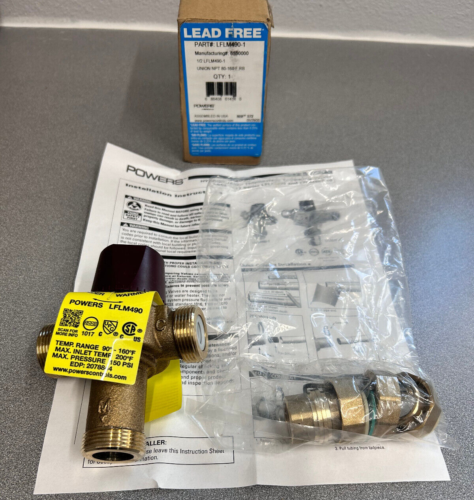 Watts Lead Free HydroGaurd (LFLM490) - 1-1/2" Thermostatic Tempering Valve - Picture 2 of 7