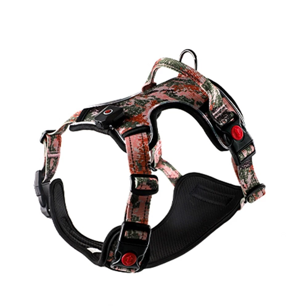 Dog Harness No-Pull Pet Adjustable Control Reflective No-Choke LED Light Vest Dog Harness No-Pull Pet Adjustable Control Reflective No-Choke LED Light Vest