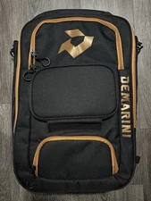 DeMarini Spectre V2 Backpack Black Copper Large Compartment for Sports Gear