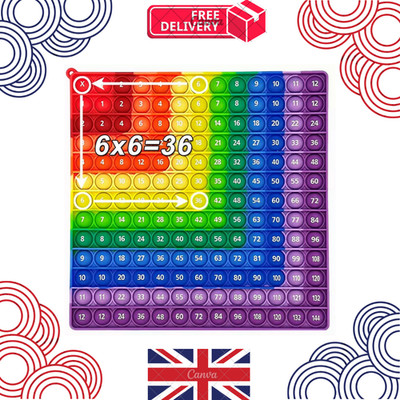 Multiplikation Push Blase Zahlenspiel zappeln Mathe Spiele Zeiten Tabelle Unterricht