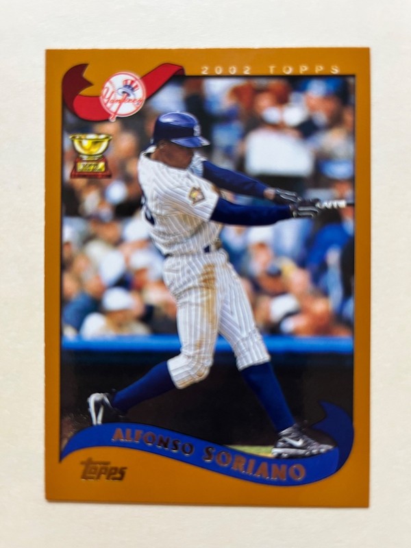 2001 Topps Baseball Card #95 ALFONSO SORIANO Yankees  Rookie