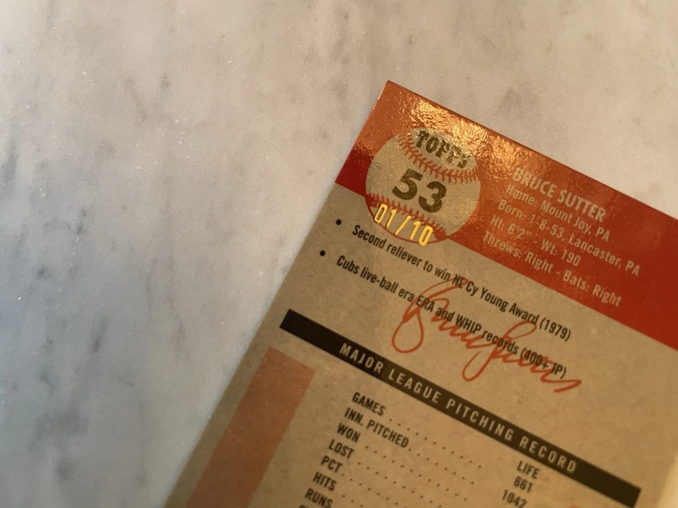 ¡Lote refractor numerado Topps Platinum Anniversary Chicago Cubs 2022!  Foto 3 de 3