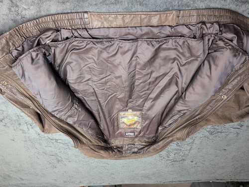 Vintage Wilsons Leder Bomberjacke Herren XL Adventure Bound Heavyweight Thinsulate - Bild 10 von 24