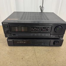 Sony TA-AX301 + ST-JX401 Tuner Integrated Stereo Amplifier Graphic EQ Working