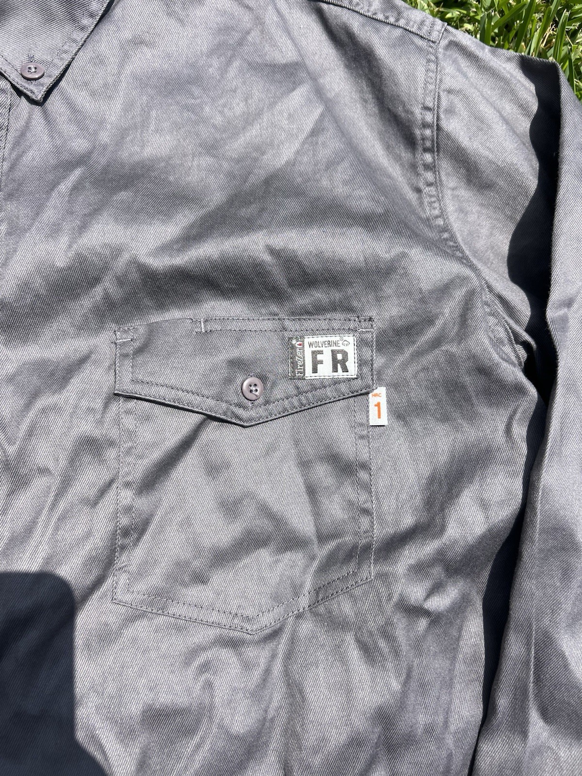 Wolverine FR Flame Resistant Button Down Mens 2XL… - image 3