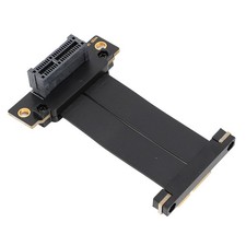 PCIE 4.0 X1 Extension Cable Dual 90 Degree Right Angle GPU Riser Cable For YYAJ