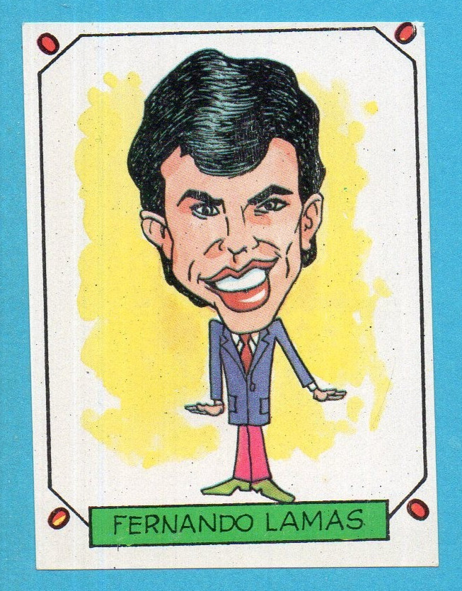CARICATURAS 22-CROMOS ROS 1987-Figurina n. 180-FERNANDO LAMAS-RECUPERATA