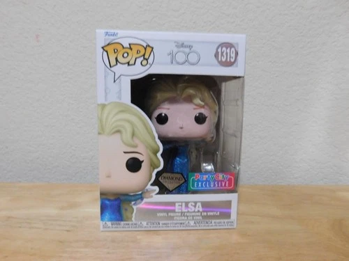 Funko Pop Disney 100 Party City Exclusive Diamond Collection #1319 Elsa figure