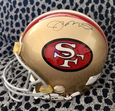 Casco de fútbol americano Joe Montana automático tamaño completo Proline VSR 2 49ers (BAS) pre-certificado.