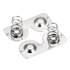 Battery Spring Plate AA Battery Contact Nickel Plate 26.5mmx12mm for DIY 100 Pcs