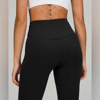 Lulu Lululemon Nulux Base Pace High-Rise Crop Black Leggings 23” Size 4