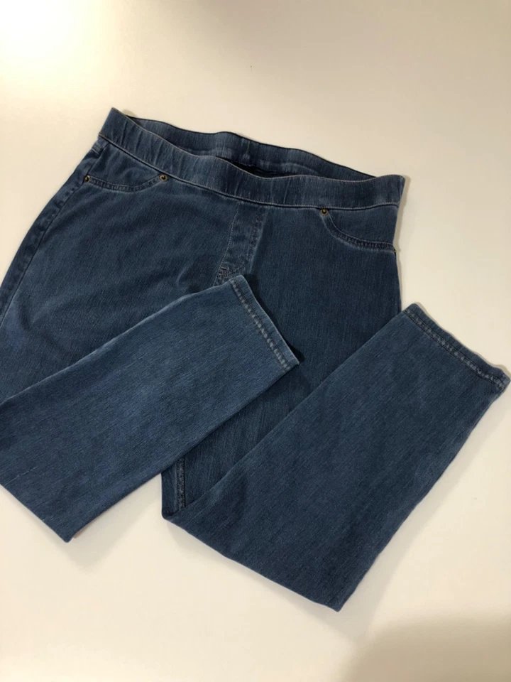 Pantalones de mezclilla elásticos para mujer talla L Foto 3 de 4