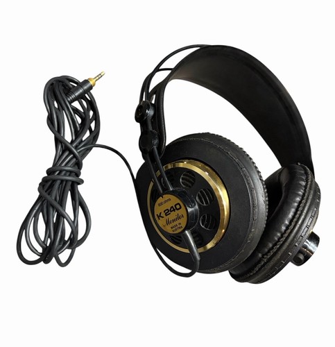 AKG K240 Studio Monitor Over-Ear Headphones, 600 Ohms, Vintage, Made in Austria