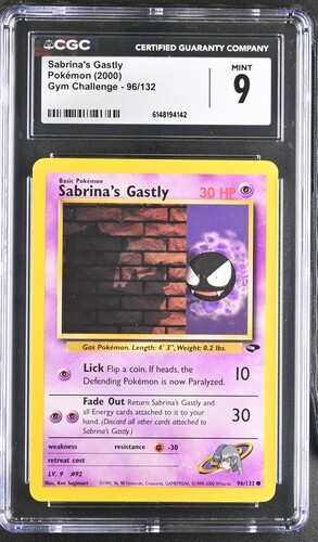 Sabrina's Gastly (Unlimited) graded CGC 9 for sale on eBay