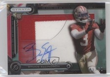 2014 Strata Clear Cut Rookie Relics Emerald 5/50 Bruce Ellington Patch Auto 0b5