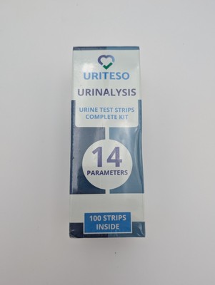 Uriteso Urinalysis Urine Test Strips Complete Kit 14 Parameters 100 Strips (T)