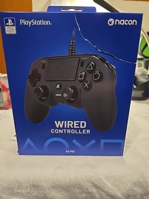 Nacon Wired Controller for PlayStation 4 PS4 and PC Black NEW SEALED