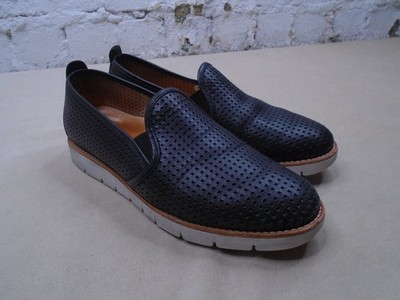 Samuel Hubbard SamSport Kicks Womens 9.5 M Black Leather Slip On Comfort Light