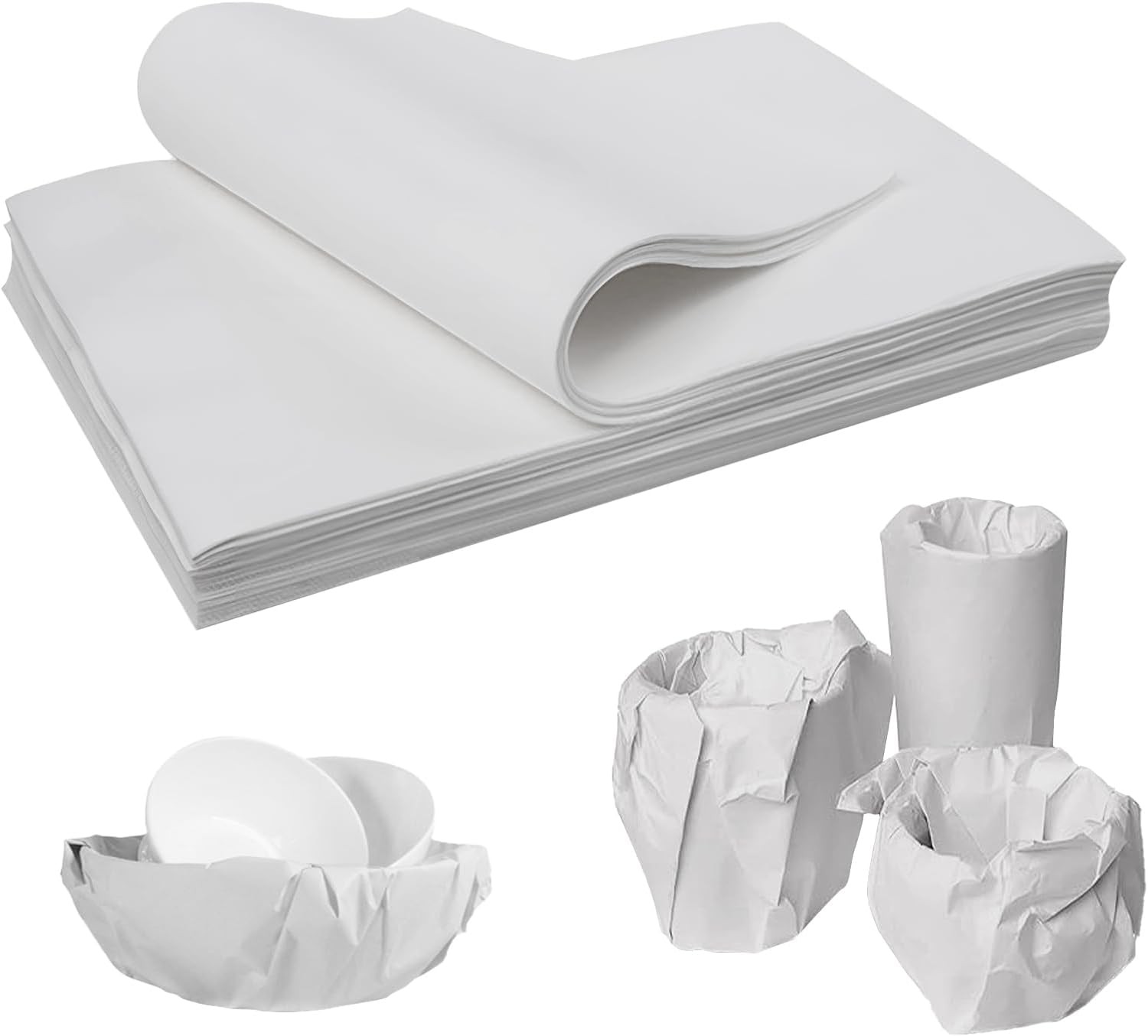 50 Sheets Packing Paper for Moving, Newsprint 50 Pack, white