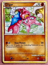 Gligar 49/90 Non Holo | HGSS Undaunted | 2010 Vintage Pokemon TCG Card | MP