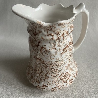 Vintage James Kent England Chintz Pitcher Brown Old Foley 18th Century