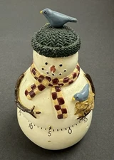 Boston Warehouse Snowman Kitchen Timer Debbie Mumm Blue Bird Christmas