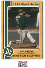 Sal Bando 2021 Topps Heritage 1972 World Series Highlights #72WS-9