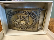 Henry Ford Detroit Belt Buckle