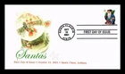 DR JIM STAMPS US COVER CHRISTMAS SANTA CLAUS FIRST DAY ISSUE SANTA CLAUS INDIANA