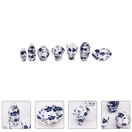 7pcs Mini Vase Mini House Vase Play House Toy Ornament Photo Requisite - Bild 5 von 12
