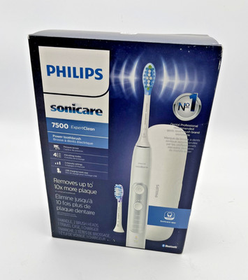 Philips ExpertClean 7500 White Rechargeable Electric Toothbrush -