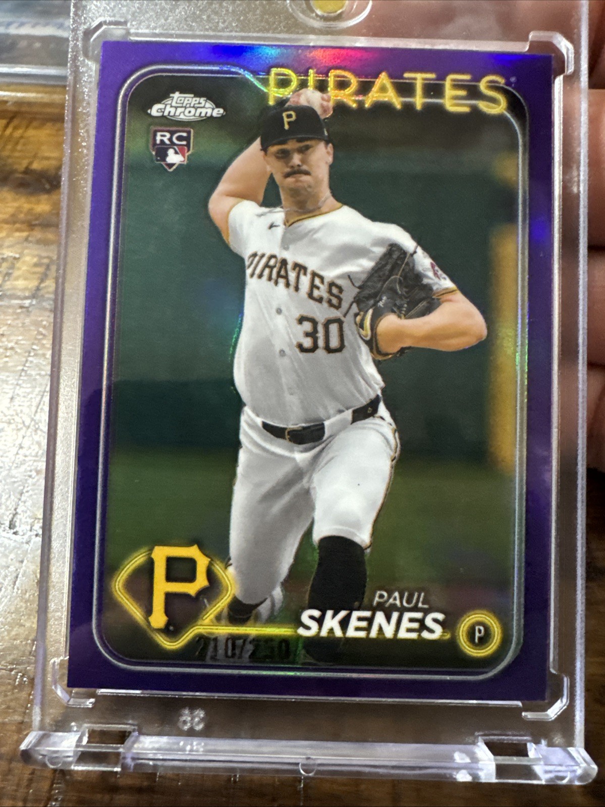2024 Topps Chrome Update Series - Paul Skenes #USC88 Purple Refractor /250 (RC)