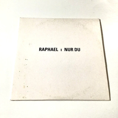 Raphael Nur Du CD Maxi Single 2001 Hip-Hop, Pop, Rare