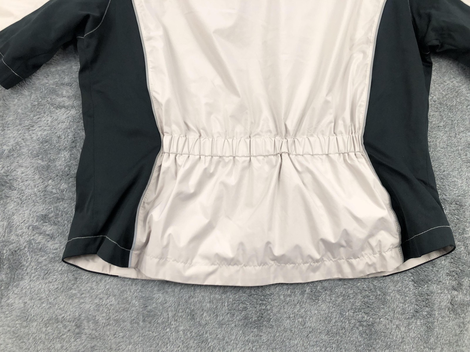 FootJoy DryJoys Jacket Womens Medium Waterproof Windshirt Golf Black White M