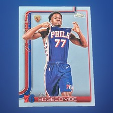 VJ Edgecombe Rookie Card Image Variation SSP 2025-26 Topps Chrome #253