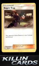 Tarjeta Koga's Trap 59/68 Pokemon Destinos Ocultos Poco Comunes Casi Nueva