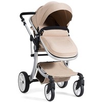 2 in 1 High Landscape Baby Stroller Convertible Bassinet Pram Foldable Pushchair