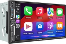 SJoyBring 7" QLED Double Din Car Stereo - Wireless Apple CarPlay  ... Fast Ship