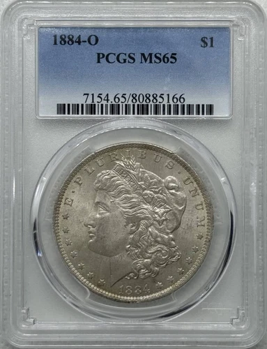 1884 O Morgan Silver Dollar PCGS MS-65