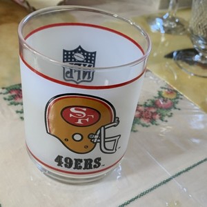 San Francisco 49ers NFL Vintage Glass Cup
